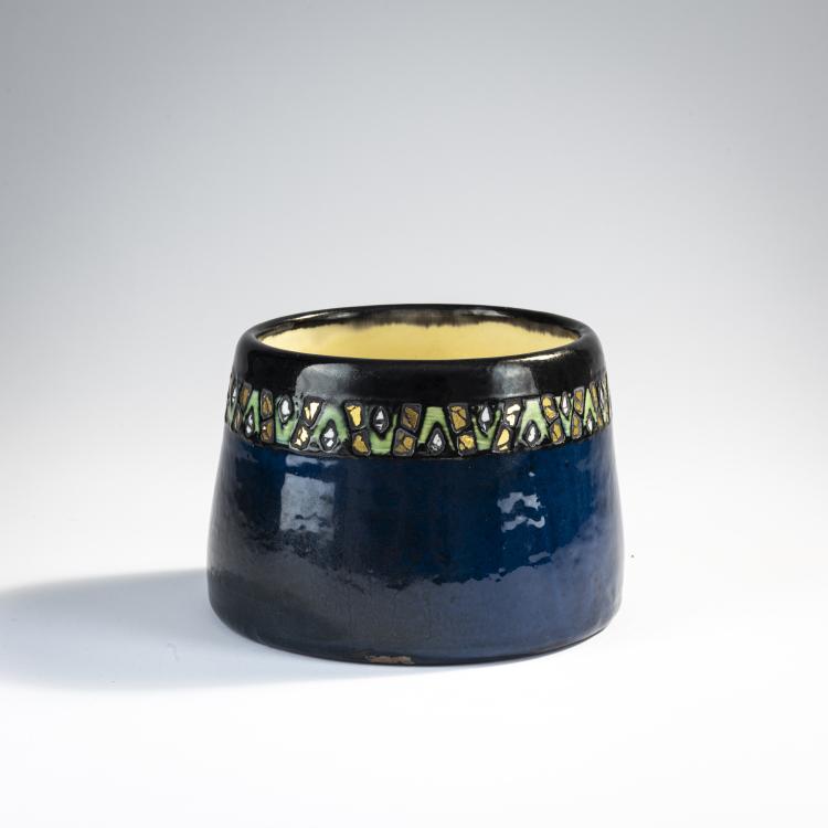 Hauptbild zu Objekt, Topf 'Goldmosaik', um 1906, Max Laeuger, Laeuger, Max, Kandern, 174A 375