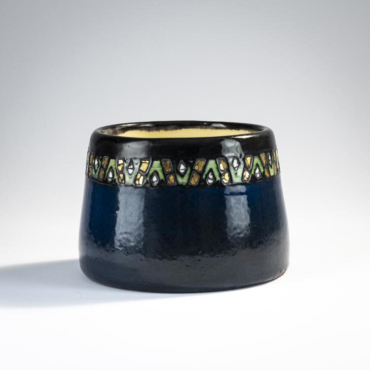 Bild 1 zu Objekt, Topf 'Goldmosaik', um 1906, Max Laeuger, Laeuger, Max, Kandern, 174A 375