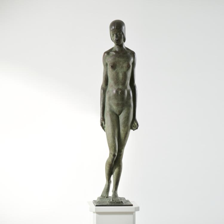 Hauptbild zu Objekt, Bronzefigur 'Stehende', um 1932, Karl Huber, 174A 296