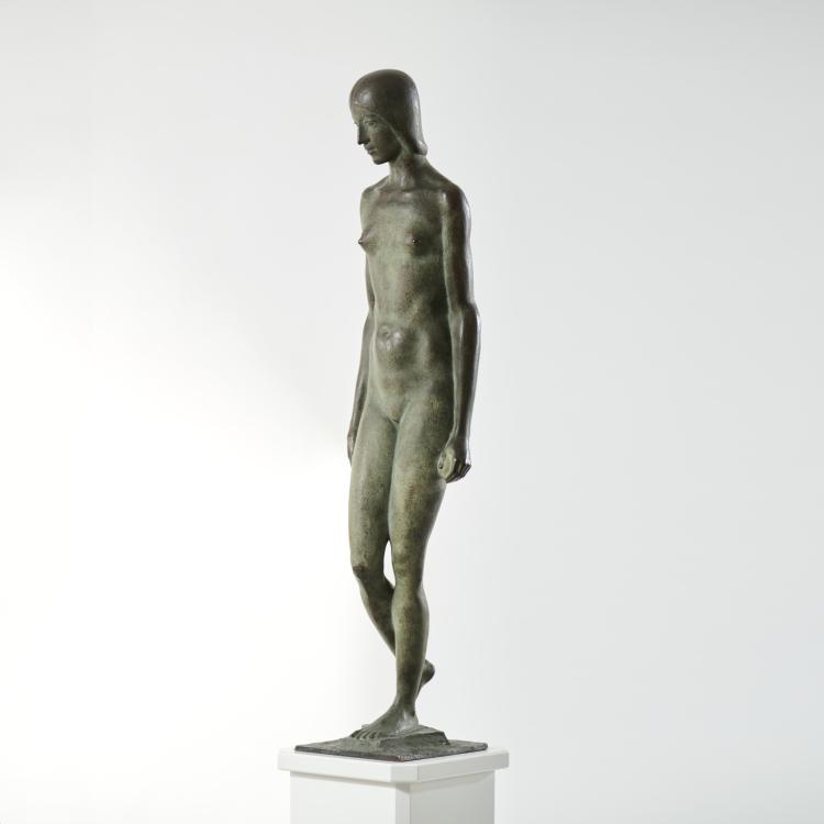 Bild 1 zu Objekt, Bronzefigur 'Stehende', um 1932, Karl Huber, 174A 296