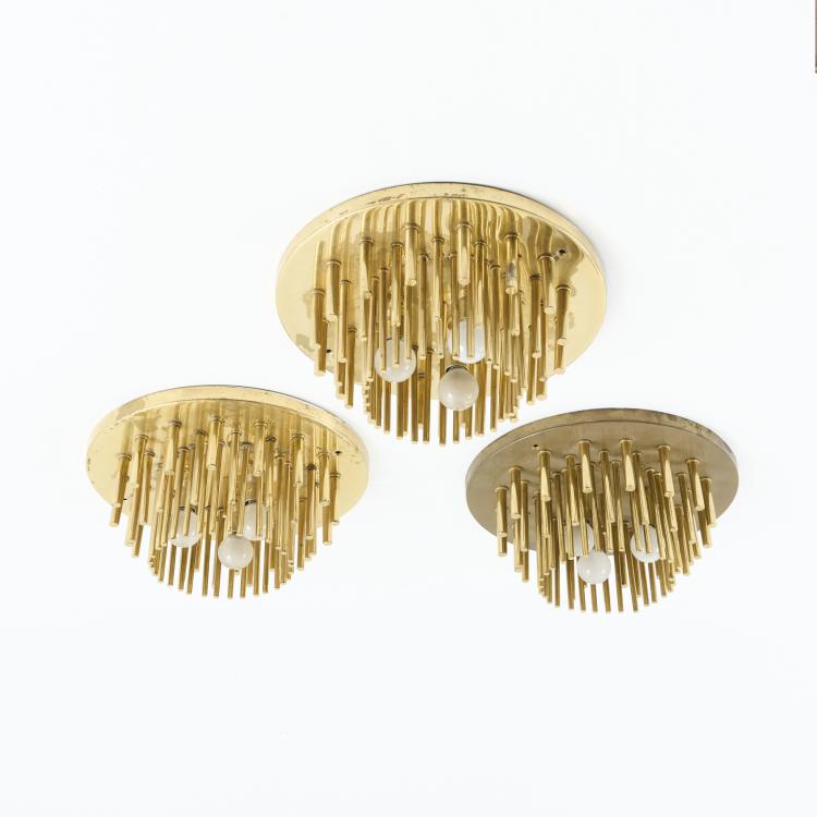 Hauptbild zu Objekt, Three ceiling lights, 1960s, Gaetano Sciolari, Sciolari, Rom, 173A 120