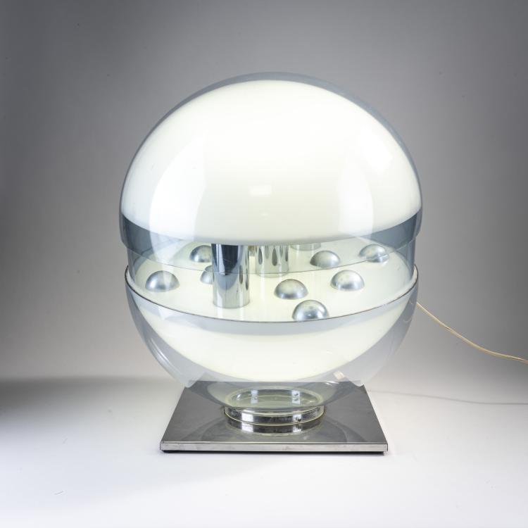Bild 1 zu Objekt, Tischleuchte 'Quasar', 1970er Jahre, Pierre Cardin,Francesco Bocola, Stilnovo, Mailand, 173A 186