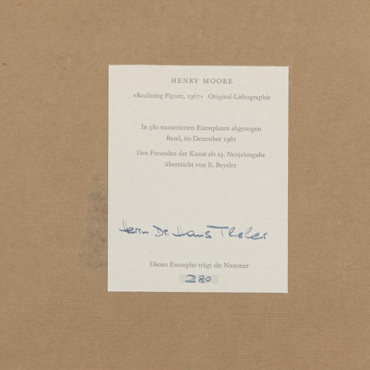 Bild 2 zu Objekt, 'Reclining Figure', 1967, Henry Moore, 173D 879