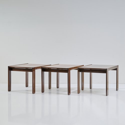 Three side tables, 1960s