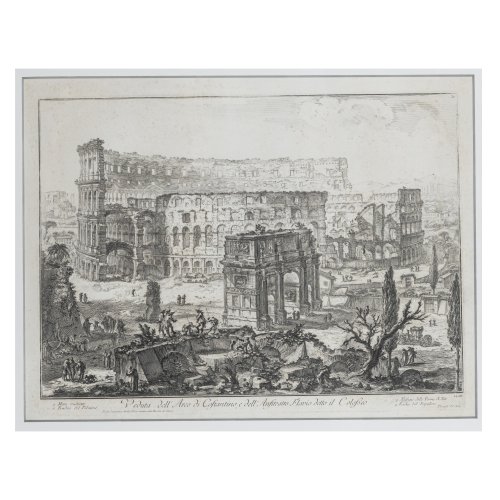 'Veduta dell'Arco di Costantino...' (1760) und 'Veduta del Ponte Lugano su l'Anione...', (1763) (Drucke später)