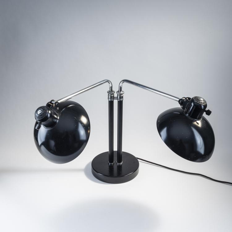 Bild 1 zu Objekt, Double arm table light '6580', 1934, Christian Dell, Kaiser & Co., Neheim-H&uuml;sten, 173B 316