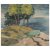 Dune landscape with sailing boat, probably around 1950