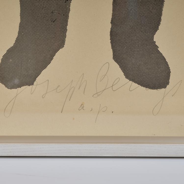Bild 1 zu Objekt, 'Beuys boxt f&uuml;r direkte Demokratie', 1972, Joseph Beuys, Edition Staeck, Heidelberg (Publ.), 173D 853
