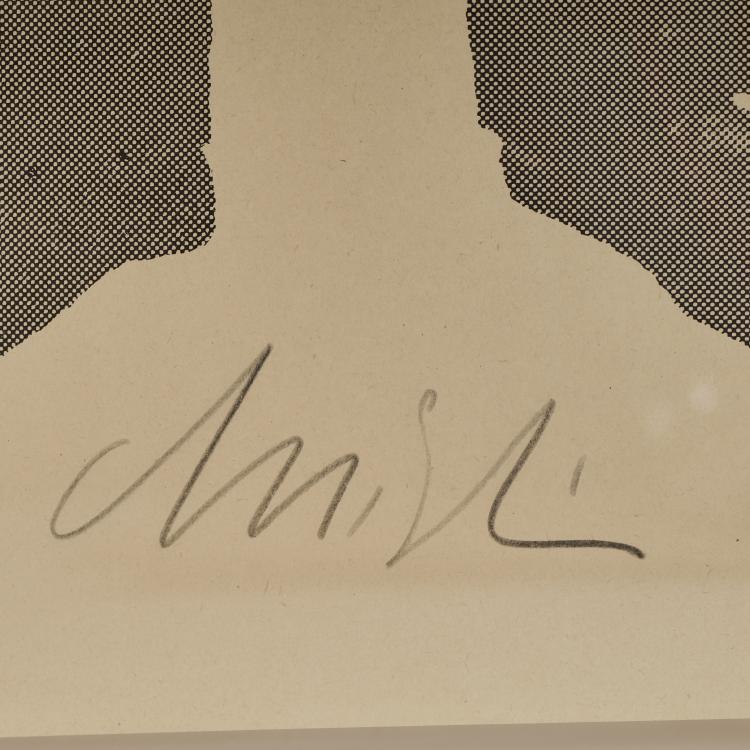 Bild 2 zu Objekt, 'Beuys boxt f&uuml;r direkte Demokratie', 1972, Joseph Beuys, Edition Staeck, Heidelberg (Publ.), 173D 853