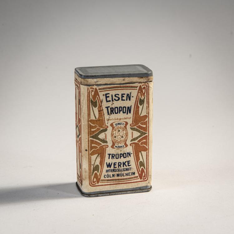 Hauptbild zu Objekt, Box 'Eisen-Tropon', c. 1898, Henry van de Velde (after), TROPON-WERKE AKTIENGESELLSCHAFT K&Ouml;LN-M&Uuml;LHEIM., 174A 319