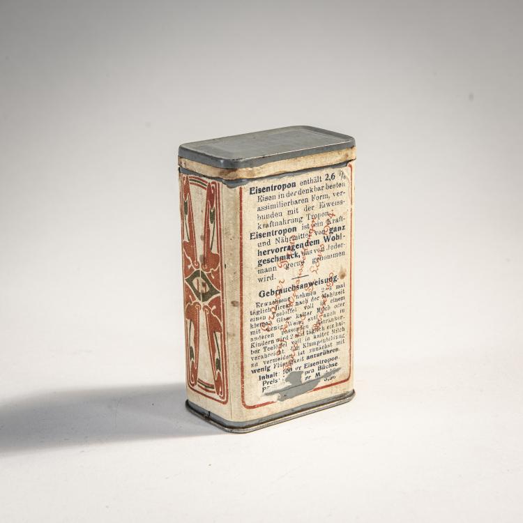 Bild 1 zu Objekt, Box 'Eisen-Tropon', c. 1898, Henry van de Velde (after), TROPON-WERKE AKTIENGESELLSCHAFT K&Ouml;LN-M&Uuml;LHEIM., 174A 319