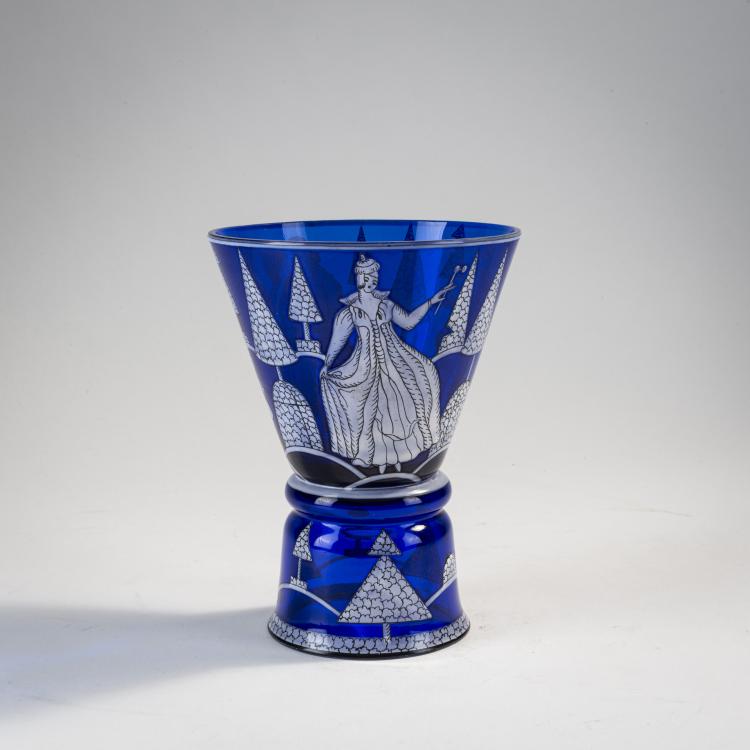 Hauptbild zu Objekt, Pokalvase, 1917, Vally Wieselthier, Wiener Werkst&auml;tte; Oertel, Johann, Haida;, 174A 239