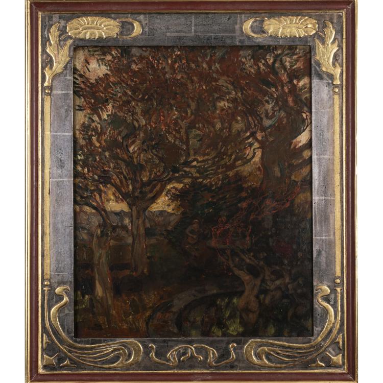 Hauptbild zu Objekt, 'Woodland Ceremony', around 1890, Albert von Keller (attributed), 173D 822