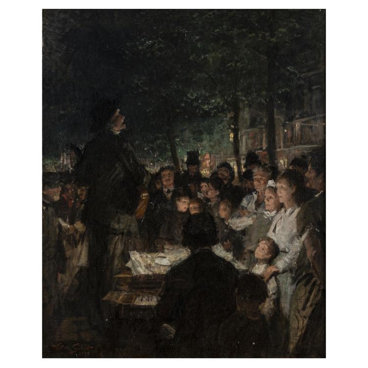 Hauptbild zu Objekt, 'Street concert', 1875, Victor Gilbert, 173D 805