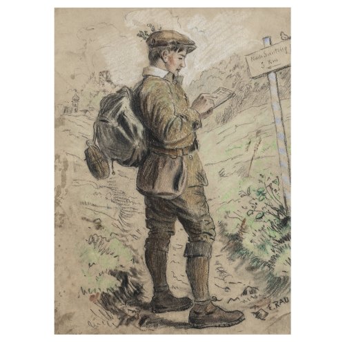 Young hiker, 1st half of the 20th century