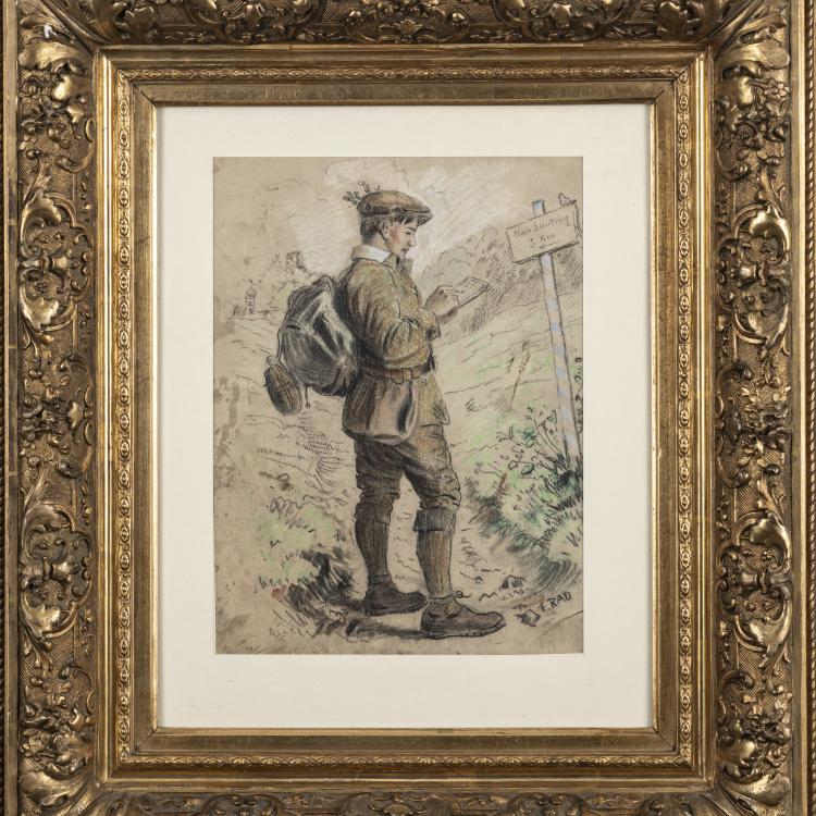 Bild 2 zu Objekt, Junger Wanderer, 1. H&auml;lfte 20. Jh., Emil Rau, 173D 814