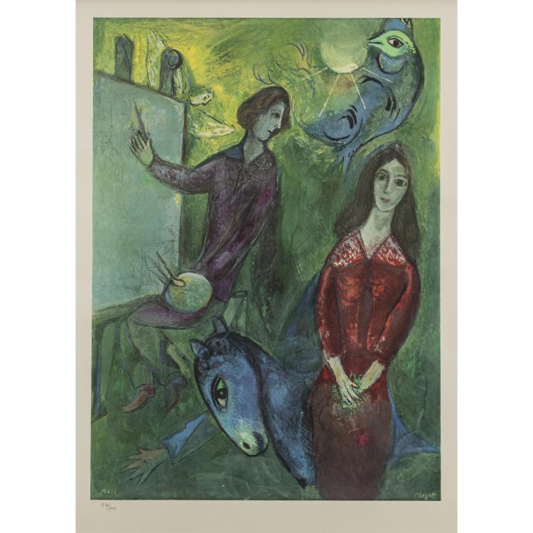 Hauptbild zu Objekt, After 'L'Artiste et son Mod&egrave;le', 1970 (printed later), Marc Chagall (after), 173D 803