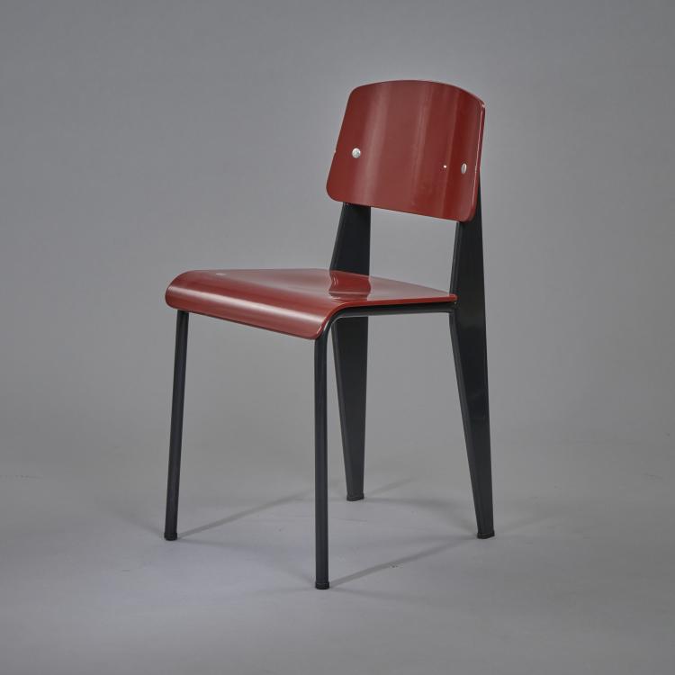Bild 5 zu Objekt, Four 'Standard SP' chairs, 1934/1950, Jean Prouv&eacute;, Vitra, Birsfelden, 173B 493