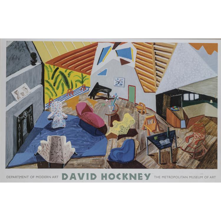 Hauptbild zu Objekt, Plakat 'Department of Modern Art. David Hockney. The Metropolitan Museum of Art', 1999, David Hockney (nach), 173D 868