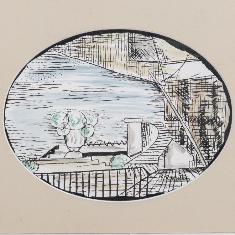 Hauptbild zu Objekt, 'Pejzaż ze schodami', around 1975, Erna Rosenstein, 173D 890