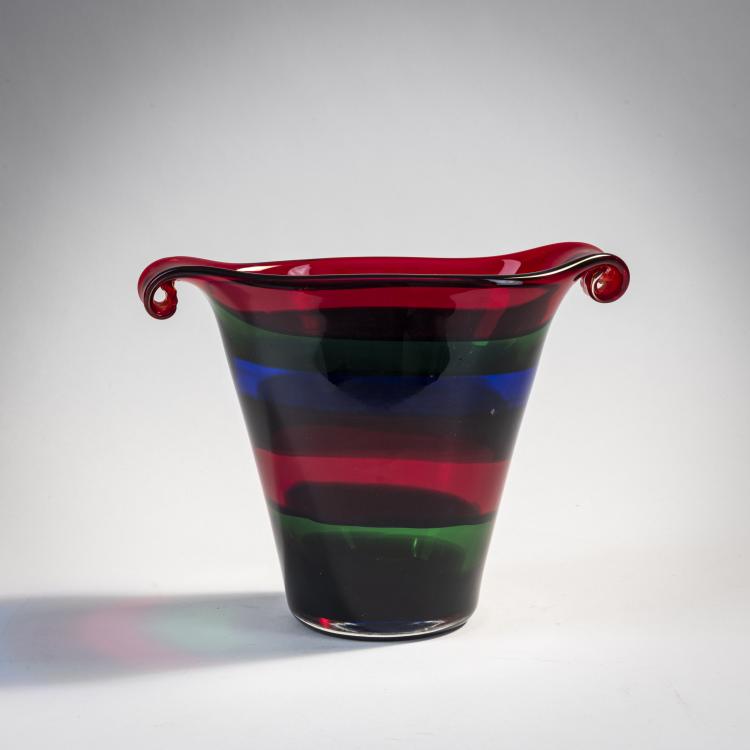 Hauptbild zu Objekt, 'A fasce' vase, c. 1960, Gino Mazzega, Mazzega, I.V.R., Murano, 173C 756