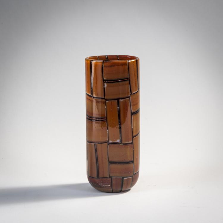 Hauptbild zu Objekt, Vase 'Tessere ambra', 1956, Ercole Barovier, Barovier & Toso, Murano, 173C 672
