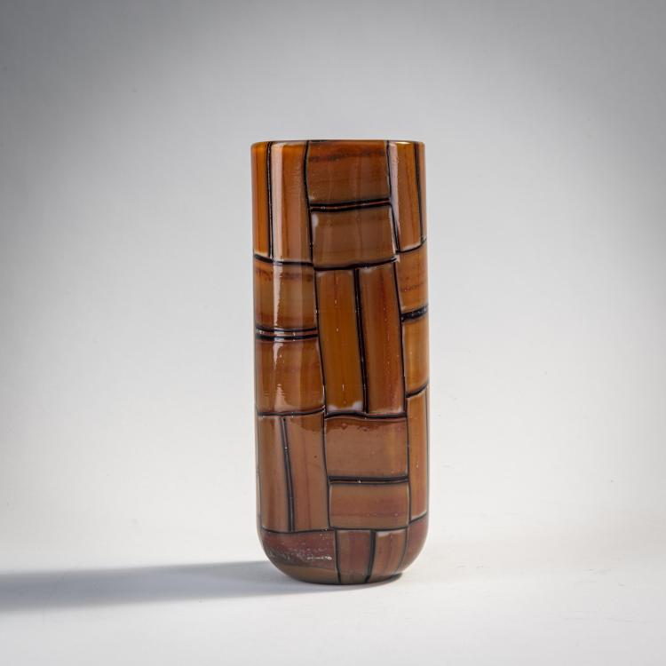 Bild 1 zu Objekt, Vase 'Tessere ambra', 1956, Ercole Barovier, Barovier & Toso, Murano, 173C 672