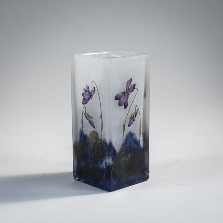 Hauptbild zu Objekt, Kleine Vase 'Violettes', um 1905, Daum Fr&egrave;res, Nancy, 174A 58