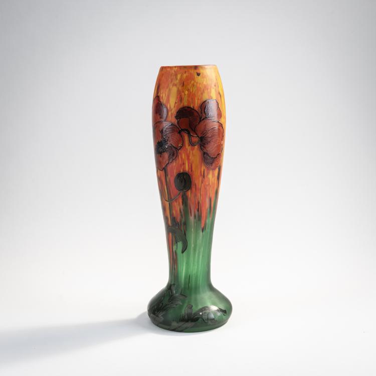 Bild 1 zu Objekt, Hohe Vase 'Pavots', um 1925, Legras & Cie., Saint-Denis, 174A 177