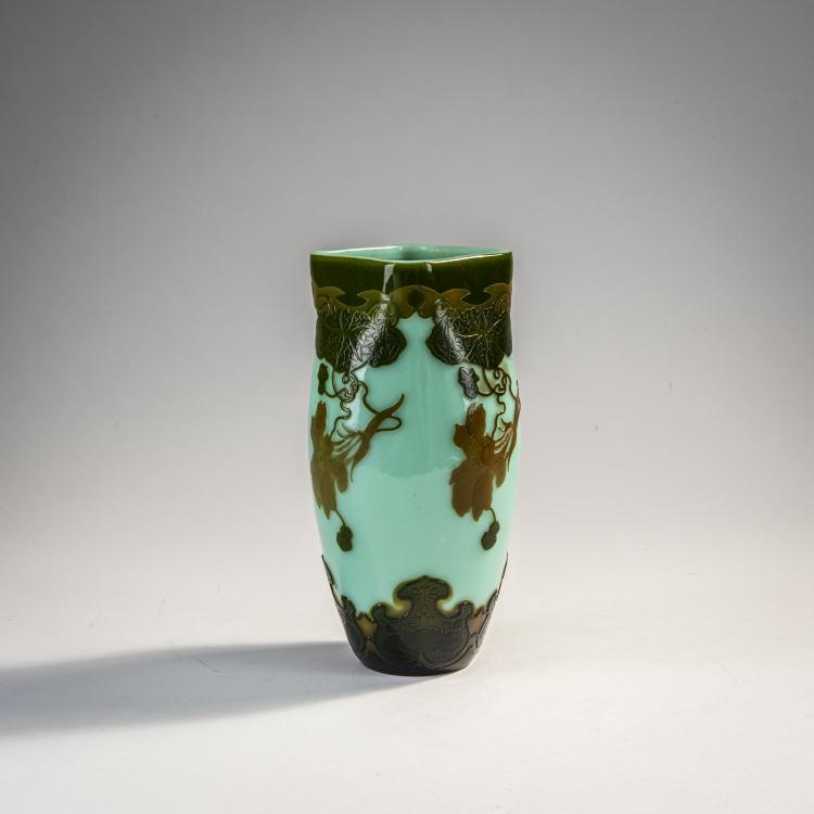 Bild 1 zu Objekt, Vase 'Ancolies', 1900, Landier & Fils, S&egrave;vres, Cristallerie de, 174A 175