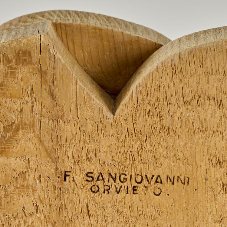 Bild 3 zu Objekt, Holzfigur 'Leone', 1960er Jahre, Gualverio Michelangeli, Gualverio, Michelangeli, Sangiovanni, Orvieto, 173A 61