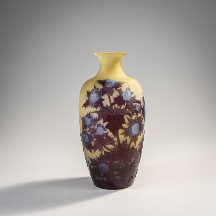 Hauptbild zu Objekt, Vase 'Chardons', 1925-36, Gall&eacute;, Nancy, 174A 147