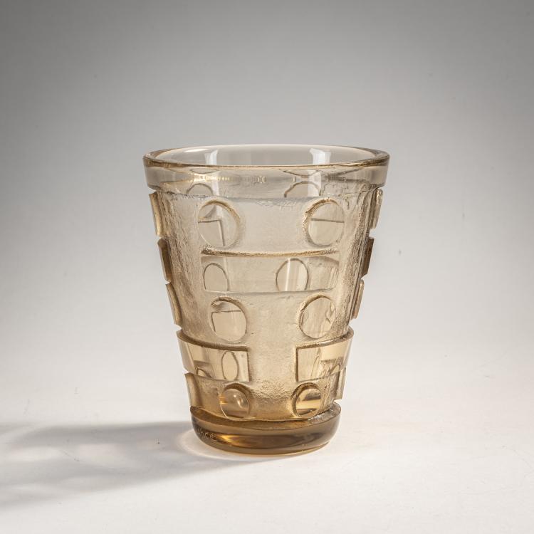 Hauptbild zu Objekt, Vase, 1930, Daum Fr&egrave;res, Nancy, 174A 105