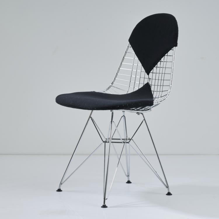Hauptbild zu Objekt, 'Wire Chair - DKR-2' with 'Bikini' upholstery, c. 1951, Charles & Ray Eames, Vitra, Birsfelden, 173B 362