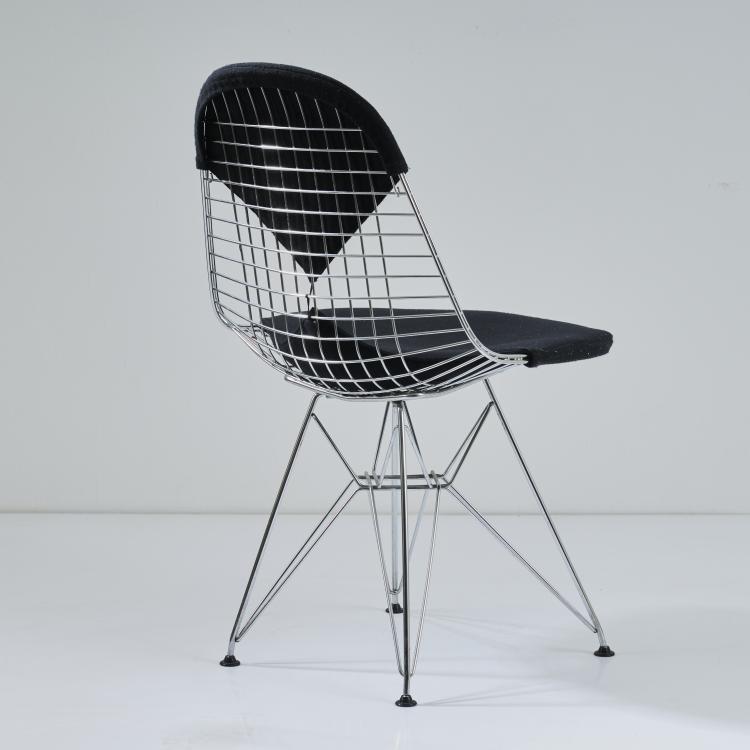 Bild 3 zu Objekt, 'Wire Chair - DKR-2' with 'Bikini' upholstery, c. 1951, Charles & Ray Eames, Vitra, Birsfelden, 173B 362