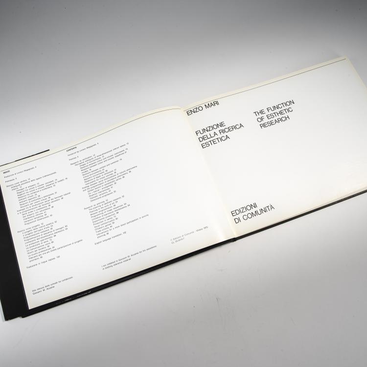 Bild 1 zu Objekt, Buch 'Funzione Della Ricerca Estetica - The Function of Esthetic Research', 1970, 174B 512