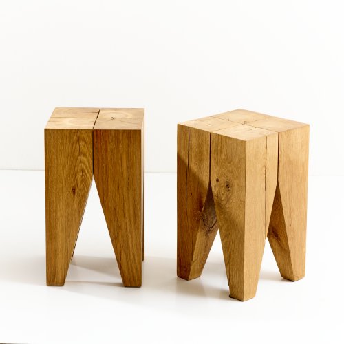 Two 'ST 04 - Molar' stools / side tables, 1996