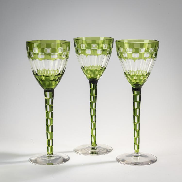 Bild 1 zu Objekt, Drei Weingl&auml;ser, um 1908, Meyr's Neffe, Adolf, 174A 227