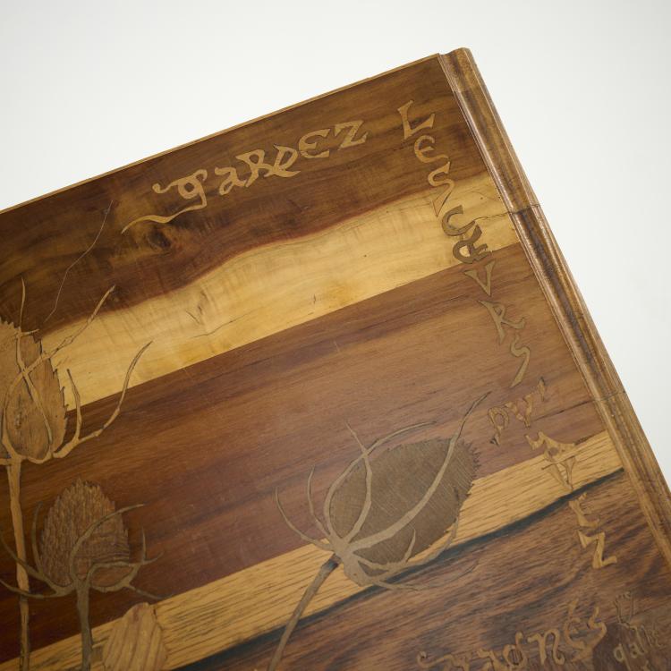 Bild 2 zu Objekt, Spieltisch 'Gardez les coeurs qu'avez gagnez', 1895, Emile Gall&eacute;, Gall&eacute;, Nancy, 174A 339