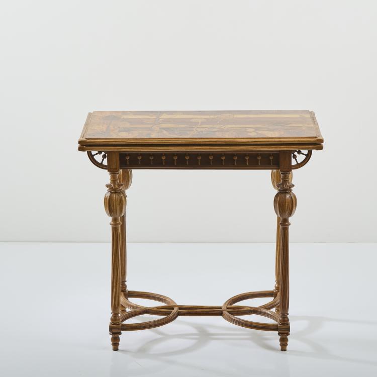 Bild 4 zu Objekt, Spieltisch 'Gardez les coeurs qu'avez gagnez', 1895, Emile Gall&eacute;, Gall&eacute;, Nancy, 174A 339