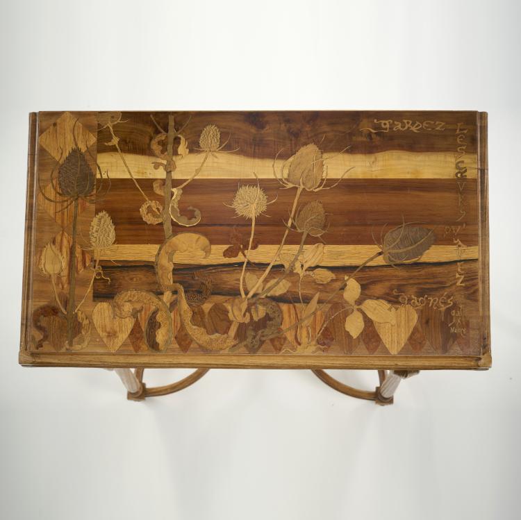 Bild 10 zu Objekt, Spieltisch 'Gardez les coeurs qu'avez gagnez', 1895, Emile Gall&eacute;, Gall&eacute;, Nancy, 174A 339