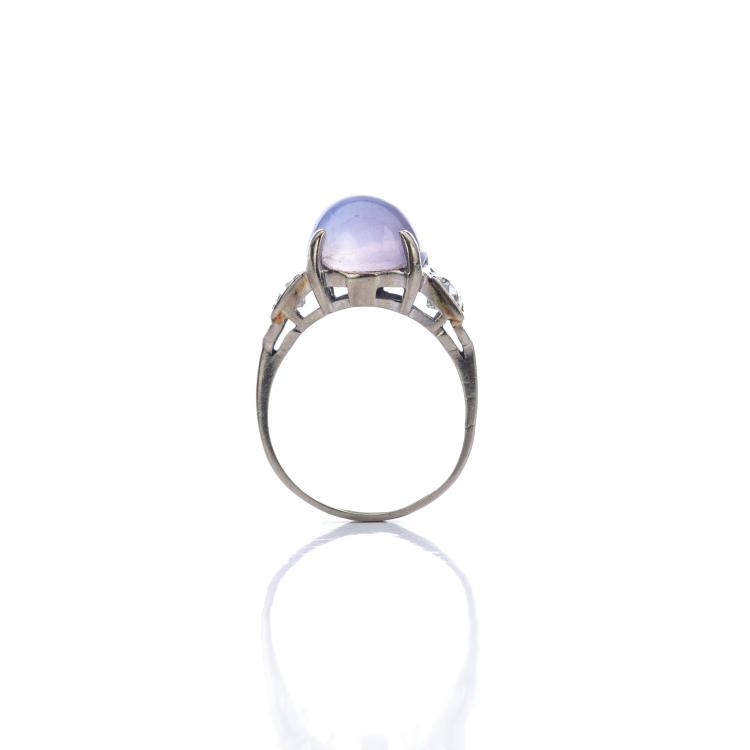 Bild 1 zu Objekt, Allianzring mit Amethyst und Diamanten, 174C 847