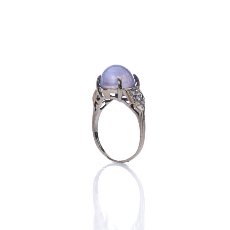 Bild 2 zu Objekt, Allianzring mit Amethyst und Diamanten, 174C 847