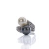 Perlen Ring 'Toi et Moi'