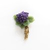 Brooch with amethyst flowers