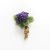 Brosche mit Amethystblüten