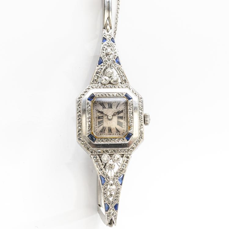 Hauptbild zu Objekt, Art Deco ladies' watch, Frankreich, 174C 803