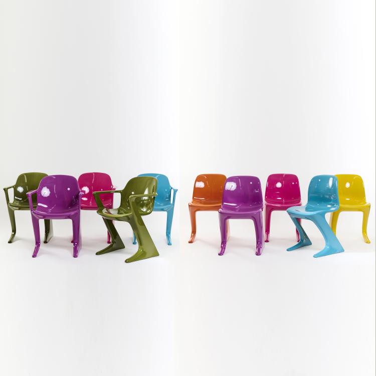 Bild 6 zu Objekt, Ten chairs 'z.stuhl', c. 1968, Ernst Moeckl, Pestel, Chemnitz, 173B 577