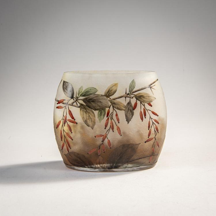 Hauptbild zu Objekt, Vase 'Epine Vinette', um 1910, Daum Fr&egrave;res, Nancy, 174A 91