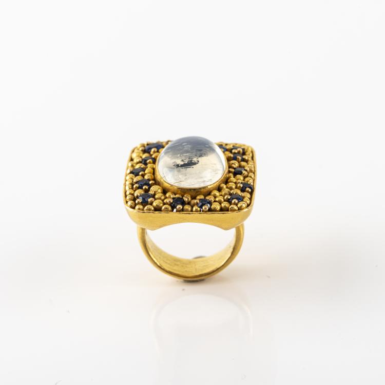 Bild 1 zu Objekt, Moon stone ring, 1970, Uwe B&ouml;ttinger, 174C 919